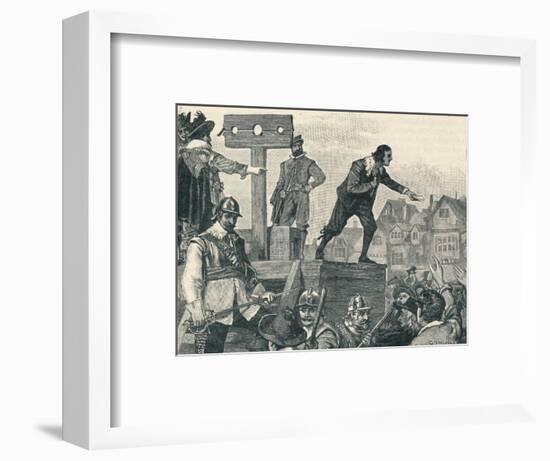 'John Lilburne on the pillory at Westminster, 1638 (1905)-Unknown-Framed Giclee Print