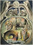 Behemoth and Leviathan, after William Blake (1757-1827) (Pen and Ink and W/C on Paper)-John Linnell-Giclee Print