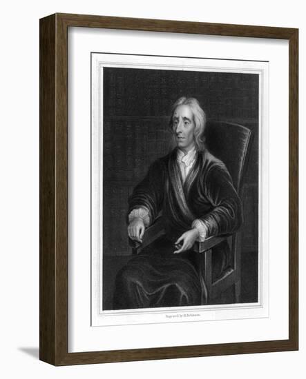 John Locke Philosopher-Heath Robinson-Framed Art Print