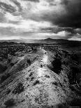 Distant of Artist Georgia O'Keeffe Taking Her Evening Walk at Ghost Ranch-John Loengard-Premium Photographic Print