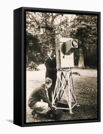 John Logie Baird Demonstrates His Noctovisor-null-Framed Premier Image Canvas