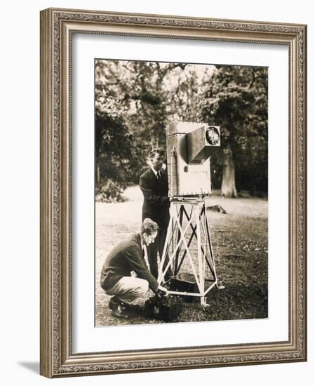 John Logie Baird Demonstrates His Noctovisor-null-Framed Photographic Print