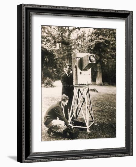 John Logie Baird Demonstrates His Noctovisor-null-Framed Photographic Print