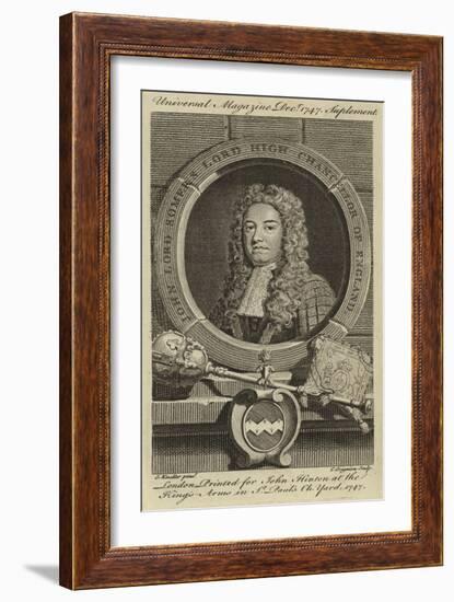 John Lord Somers, Lord High Chancellor of England-Godfrey Kneller-Framed Giclee Print