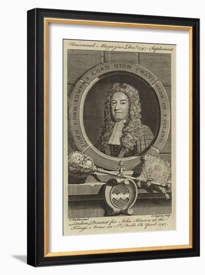 John Lord Somers, Lord High Chancellor of England-Godfrey Kneller-Framed Giclee Print