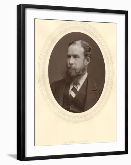 John Lubbock, First Baron Avebury, English Banker, Archaeologist, Naturalist and Politician, C1880-null-Framed Photographic Print