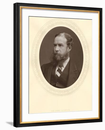 John Lubbock, First Baron Avebury, English Banker, Archaeologist, Naturalist and Politician, C1880-null-Framed Photographic Print