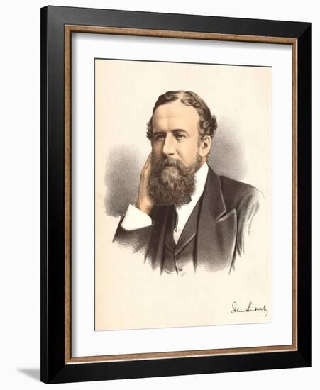 John Lubbock, First Baron Avebury, English Banker, Archaeologist, Naturalist and Politician, C1880-null-Framed Giclee Print