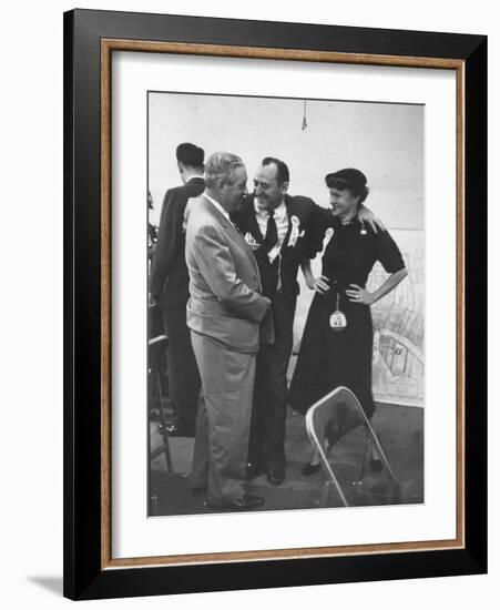 John M. Wisdom and Wife During Election Day Roundup-John Dominis-Framed Photographic Print