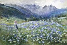 An Alpine Meadow, Switzerland-John MacWhirter-Giclee Print