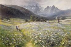 Girl in a Field of Poppies-John MacWhirter-Giclee Print