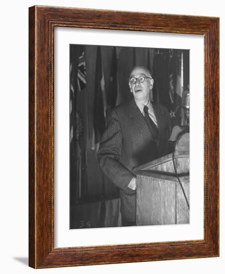 John Maynard Keynes During the Monetary Conf-null-Framed Photographic Print