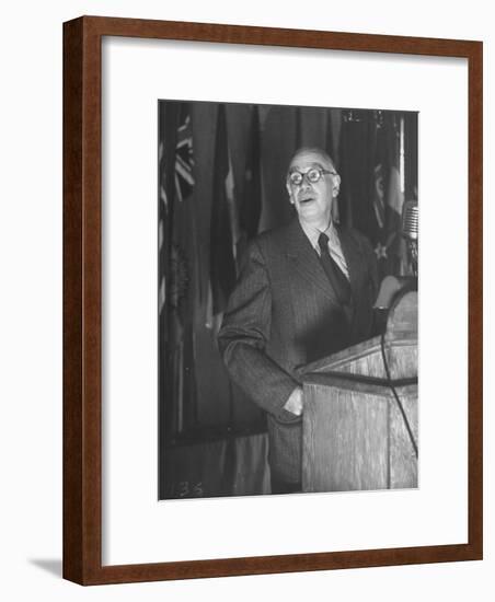 John Maynard Keynes During the Monetary Conf-null-Framed Photographic Print