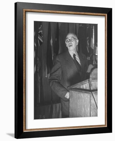 John Maynard Keynes During the Monetary Conf-null-Framed Photographic Print