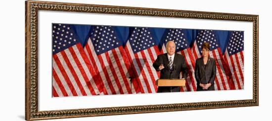 John McCain and Sarah Palin, Green Bay, WI-null-Framed Photographic Print