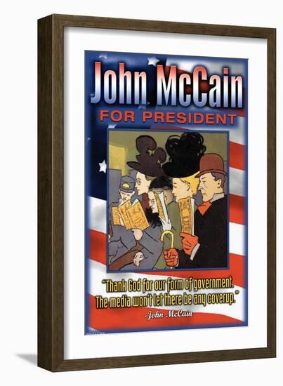 John McCain For President-null-Framed Art Print