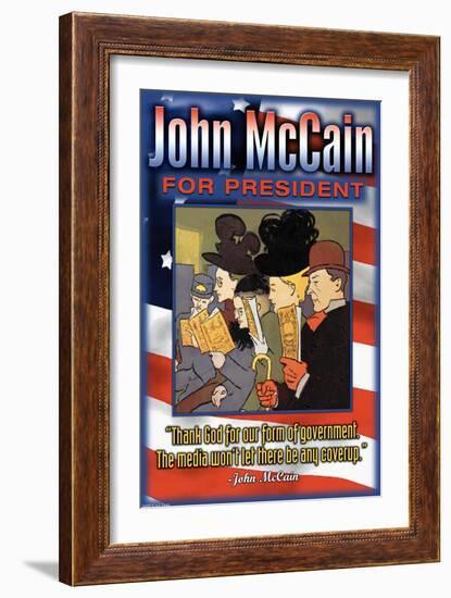 John McCain For President-null-Framed Art Print