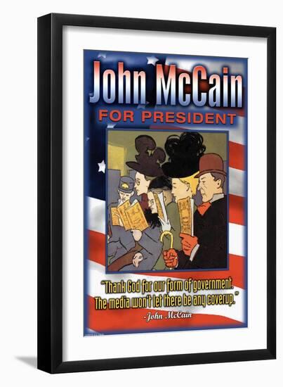John McCain For President-null-Framed Art Print