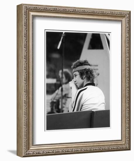 John Mcenroe at the Benson and Hedges Championships at Wembley in 1979-null-Framed Photographic Print