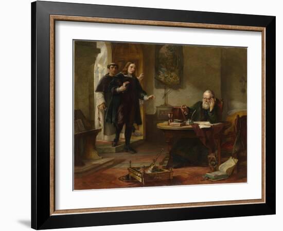 John Milton (1608-1674) Visiting Galileo Galileo When a Prisoner of the Inquisition Par Hart, Solom-Solomon Alexander Hart-Framed Giclee Print