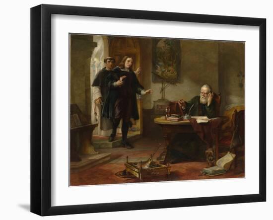 John Milton (1608-1674) Visiting Galileo Galileo When a Prisoner of the Inquisition Par Hart, Solom-Solomon Alexander Hart-Framed Giclee Print