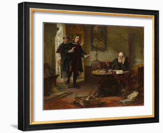 John Milton (1608-1674) Visiting Galileo Galileo When a Prisoner of the Inquisition Par Hart, Solom-Solomon Alexander Hart-Framed Giclee Print