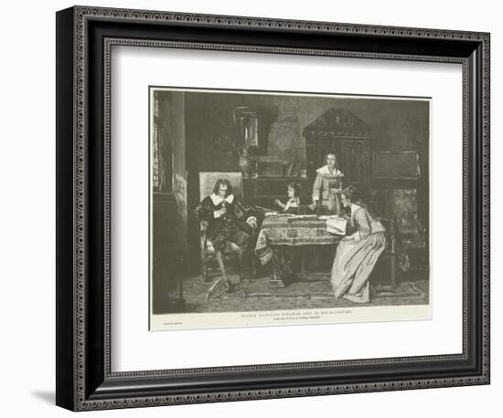 John Milton Dictating Paradise Lost to His Daughters-Mihaly Munkacsy-Framed Giclee Print