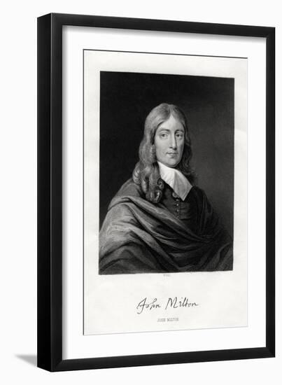 John Milton, English Poet, 19th Century-W Holl-Framed Giclee Print