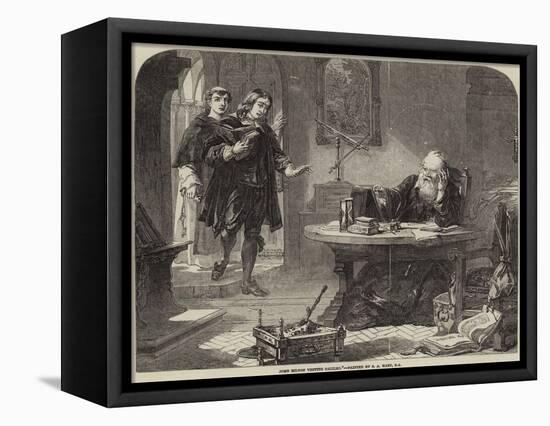 John Milton Visiting Galileo-Solomon Alexander Hart-Framed Premier Image Canvas