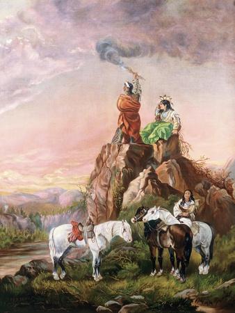 The Smoke Signal' Giclee Print - John Mix Stanley | Art.com