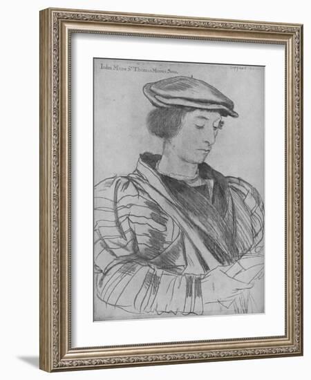 'John More the Younger', 1526-1527 (1945)-Hans Holbein the Younger-Framed Giclee Print