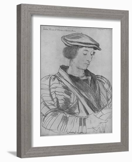 'John More the Younger', 1526-1527 (1945)-Hans Holbein the Younger-Framed Giclee Print
