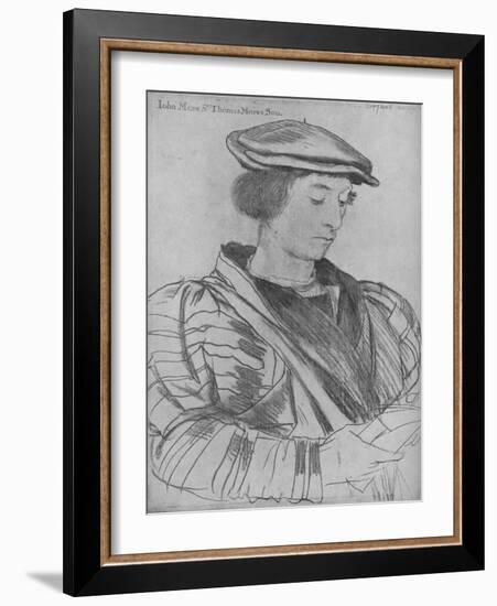 'John More the Younger', 1526-1527 (1945)-Hans Holbein the Younger-Framed Giclee Print