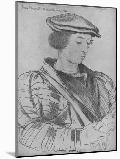 'John More the Younger', 1526-1527 (1945)-Hans Holbein the Younger-Mounted Giclee Print