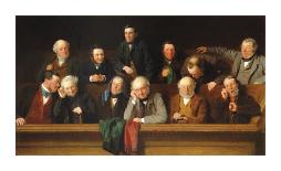 The Melee, (Oil on Canvas)-John Morgan-Giclee Print