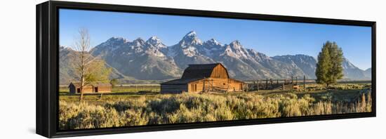 John Moulton Historic Barn, Mormon Row, Grand Teton National Park, Wyoming, Usa-Peter Adams-Framed Premier Image Canvas