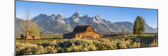 John Moulton Historic Barn, Mormon Row, Grand Teton National Park, Wyoming, Usa-Peter Adams-Mounted Photographic Print