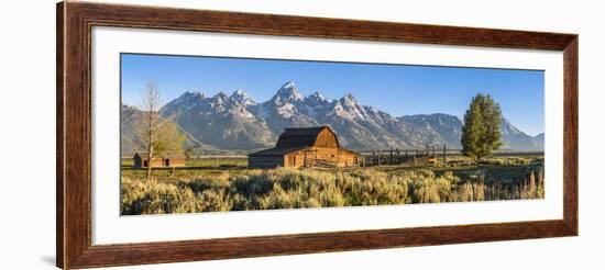 John Moulton Historic Barn, Mormon Row, Grand Teton National Park, Wyoming, Usa-Peter Adams-Framed Photographic Print