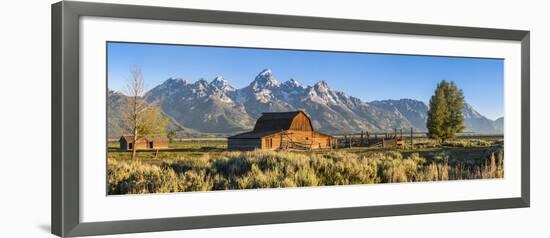 John Moulton Historic Barn, Mormon Row, Grand Teton National Park, Wyoming, Usa-Peter Adams-Framed Photographic Print