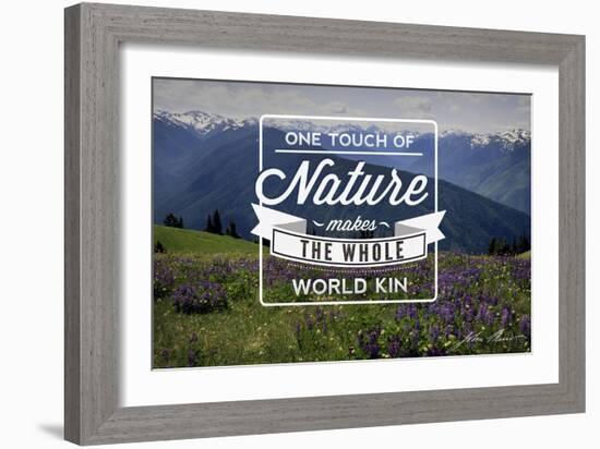 John Muir - One Touch of Nature-Lantern Press-Framed Art Print