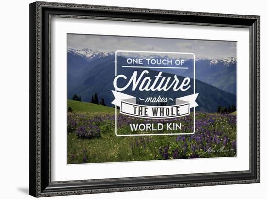 John Muir - One Touch of Nature-Lantern Press-Framed Art Print