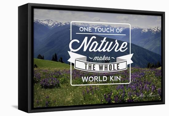 John Muir - One Touch of Nature-Lantern Press-Framed Stretched Canvas