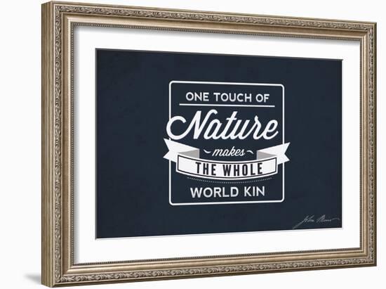 John Muir - One Touch of Nature-Lantern Press-Framed Art Print