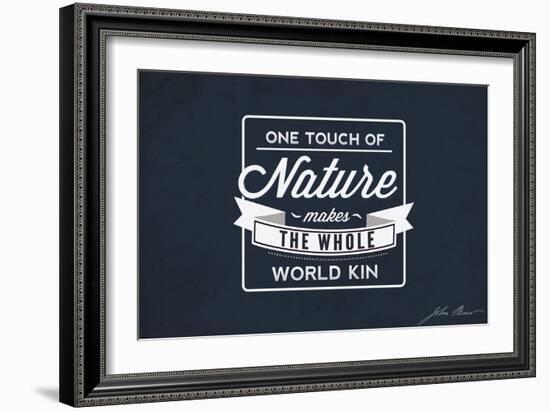 John Muir - One Touch of Nature-Lantern Press-Framed Art Print