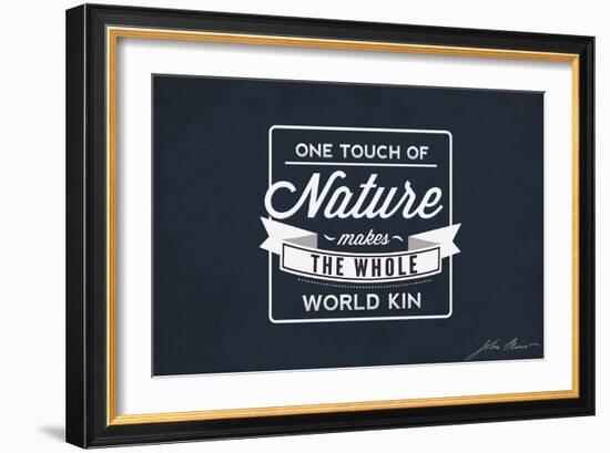 John Muir - One Touch of Nature-Lantern Press-Framed Art Print