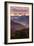John Muir - the Mountains are Calling - Black Mountain - Sunset-Lantern Press-Framed Art Print