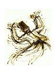 Whirling Dervish, Turkey, 2005, ink drawing-John Newcomb-Giclee Print
