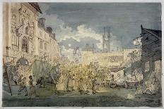 Bartholomew Fair, West Smithfield, City of London, 1813-John Nixon-Giclee Print