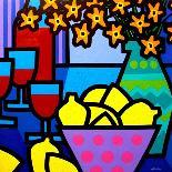 Wine, Lemons and Flowers-John Nolan-Giclee Print