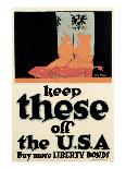 "Keep These Off the U.S.A.: Buy More Liberty Bonds", 1918-John Norton-Framed Giclee Print